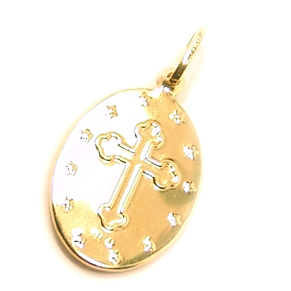 Medalha de Anjo Gabriel em ouro 18k - 2MEO0302